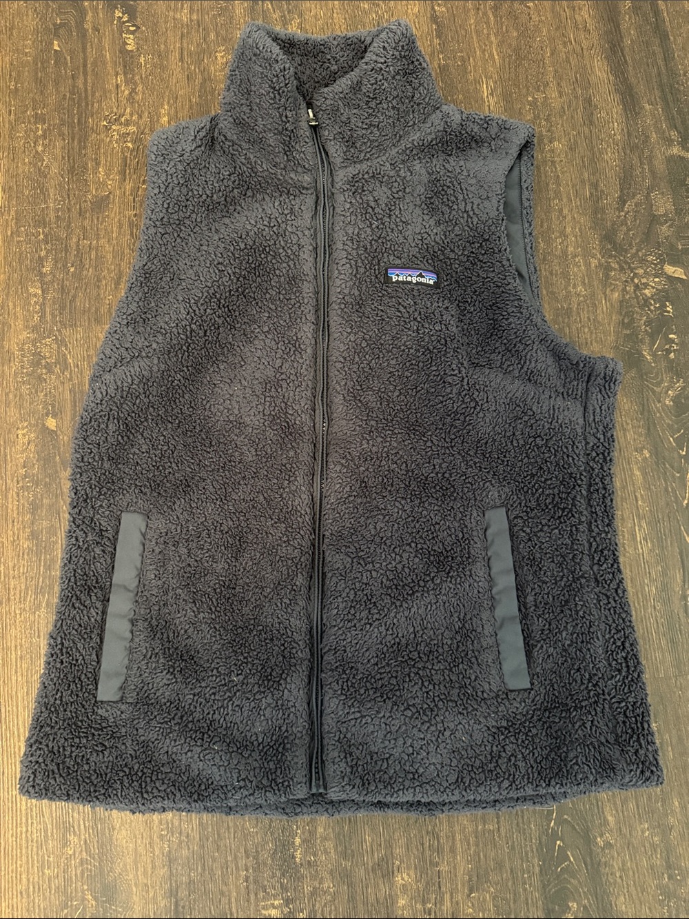Patagonia Charcoal Gray Sherpa Fleece Vest